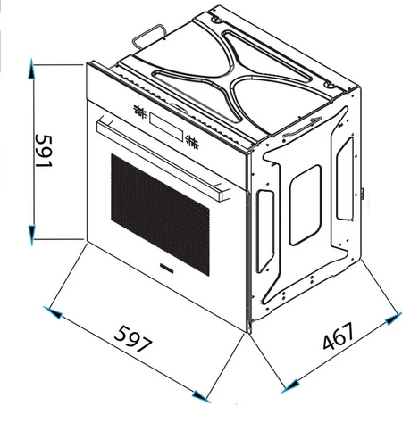 تصویر  فر برقی استیل البرز مدل FE-54