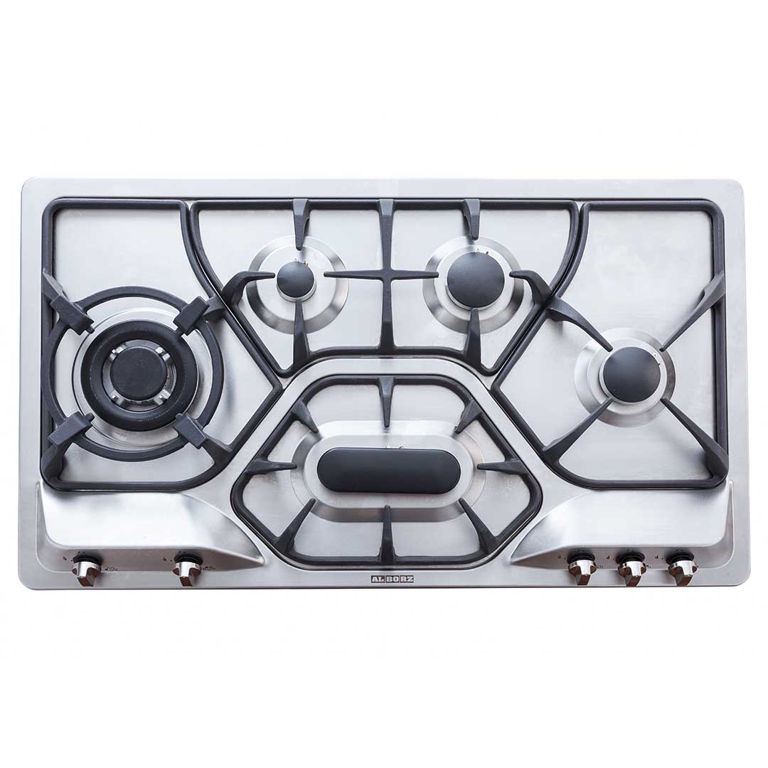 تصویر  اجاق گاز صفحه ای استیل البرز مدل S-5908 