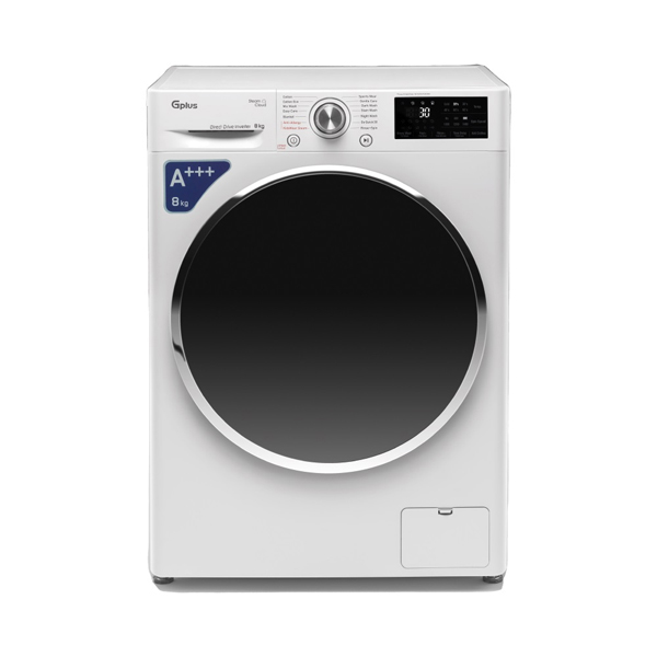 تصویر  ماشین لباسشویی جی پلاس مدل GWM-M880W-IND ظرفیت 8 کیلوگرم